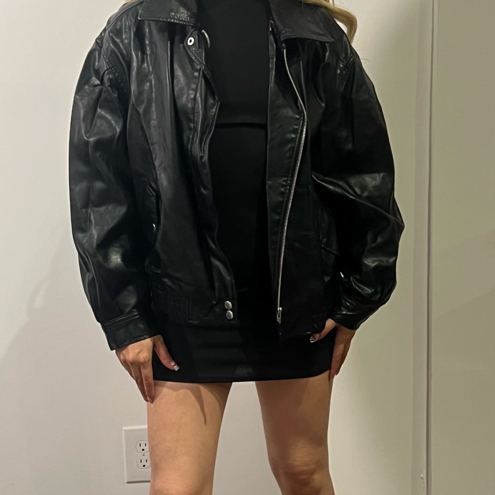 Women's Black Leather Jacket